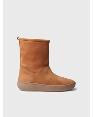 Toni Pons Nubuck Ankle Boot With Side Zip - Brown