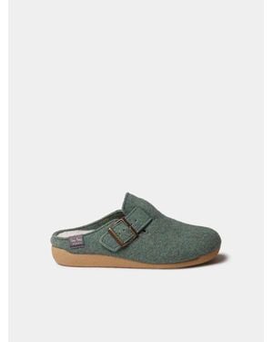 Toni Pons Clog-Style Slipper With Buckle - Green