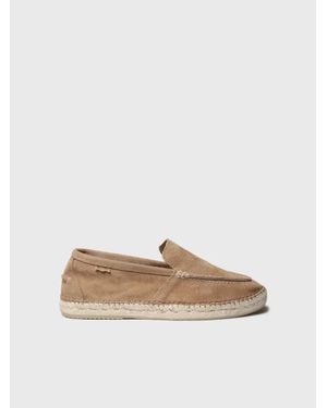 Toni Pons Suede Moccasin-Style Espadrille - Natural