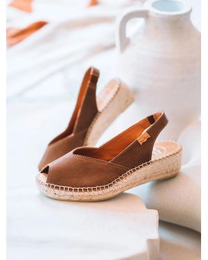 Toni Pons Peep-Toe Wedge Espadrille - White