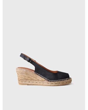 Toni Pons Peep-Toe Wedge Espadrille - White