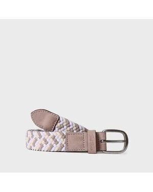 Toni Pons Fabric And Leather Belt - Pink