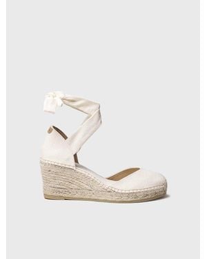 Toni Pons Wedge Espadrilles With Ribbons - Brown