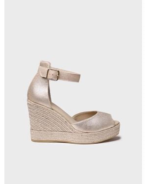 Toni Pons High Wedge Espadrille For - Natural