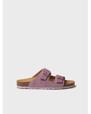 Toni Pons Double Buckle Sandal - Purple