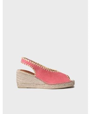 Toni Pons Peep-Toe Wedge Espadrille - Pink