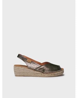 Toni Pons Peep-Toe Wedge Espadrille - White