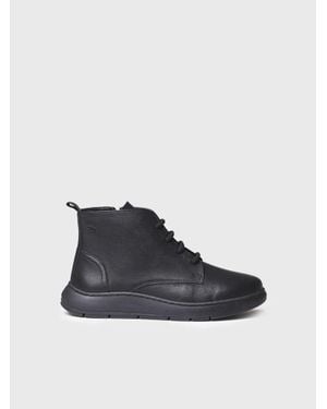Toni Pons Leather Boot With Laces - Blue