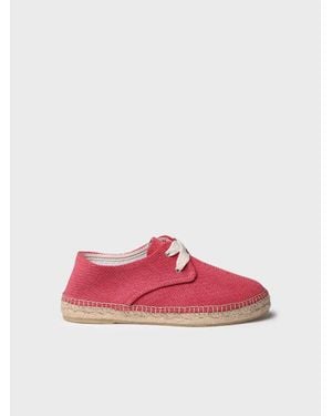Toni Pons Closed Vegan Espadrille For With Laces - Pink