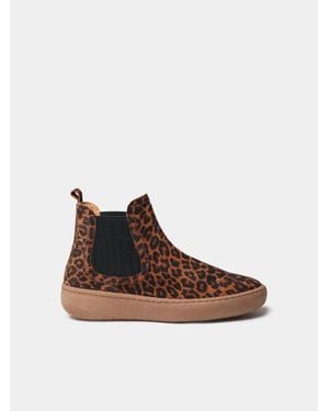Toni Pons Nubuck Leather Ankle Boots With Side Elastics - Brown
