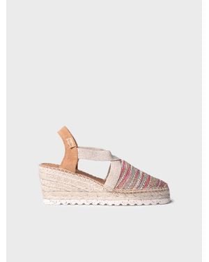 Toni Pons Medium Wedge Espadrille - Pink