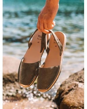 Toni Pons Split Leather Sandal - Blue