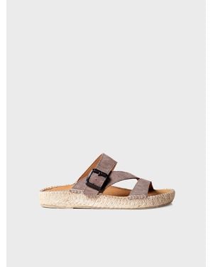 Toni Pons Flat Sandal - Gray