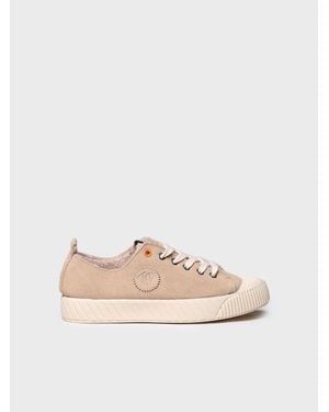 Toni Pons Suede Trainer - Natural