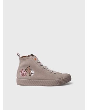 Toni Pons High Sneakers With Floral Details - Pink