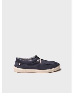 Toni Pons Cotton Lace-Up Shoe - Blue