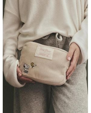 Toni Pons X Snoopy Collection Toiletry Bag - Natural