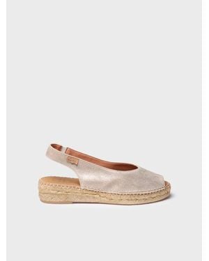Toni Pons Peep Toe Espadrille - Natural
