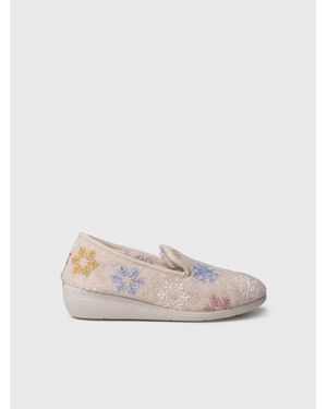 Toni Pons Slippers With Embroidered Details - White