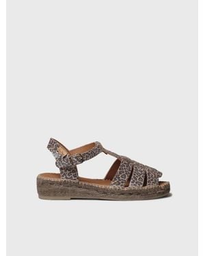 Toni Pons Espadrilles With Animal Print - Brown