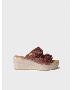 Toni Pons Backless Espadrille - Brown