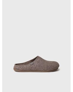 Toni Pons Zapatilla De Casa Tipo Zueco Para Hombre En Fieltro Reciclado - Gris