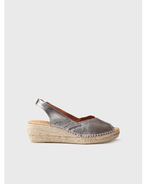 Toni Pons Peep-Toe Wedge Espadrille - White