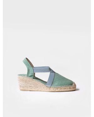 Toni Pons Vegan Mid-Wedge Espadrille - Blue