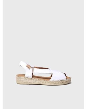 Toni Pons Leather Sandals With Crossed Straps - Multicolour