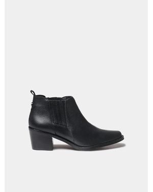 Toni Pons Leather Cowboy Ankle Boots With Heel - White