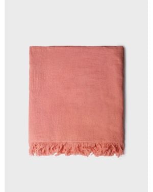 Toni Pons Burgundy Cotton Scarf - Pink
