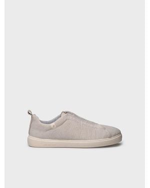 Toni Pons Slip-On Trainers With Elastic Laces - Natural