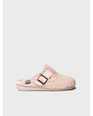 Toni Pons Open Slipper With Buckle For - Pink