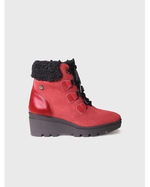 Toni Pons Leather Boot - Red