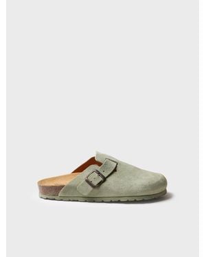 Toni Pons Suede Clog With Buckle - Multicolour