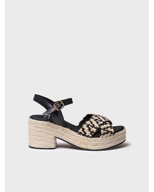 Toni Pons Wide Open Heel Espadrilles - Natural