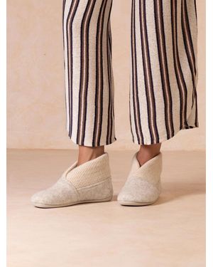 Toni Pons High House Slipper - Natural