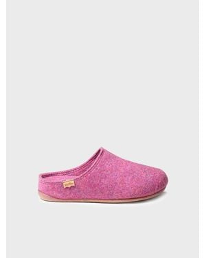 Toni Pons Clog-Style Slipper Made From Recycled Felt - Pink