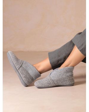 Toni Pons High House Slipper - Natural