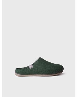 Toni Pons House Slipper Made From Recycled Felt - Green