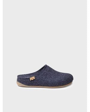 Toni Pons Clog-Style Slipper Made From Recycled Felt - Blue
