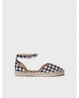 Toni Pons Flat Espadrille With Vichy Check Pattern - Multicolour