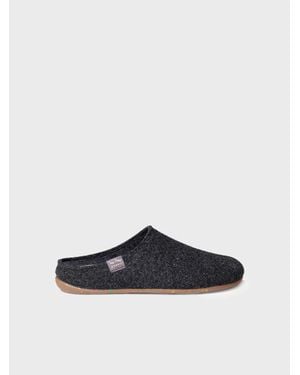 Toni Pons Clog-Style Slipper Made From Recycled Felt - White