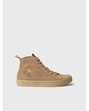 Toni Pons High Trainers With Floral Details - White