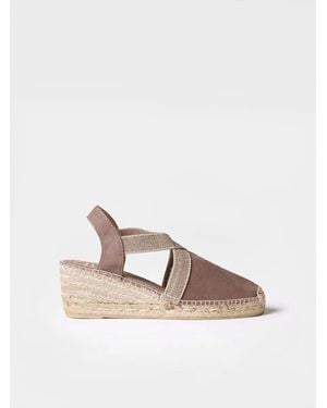 Toni Pons Suede Espadrilles With Elastics - Grey