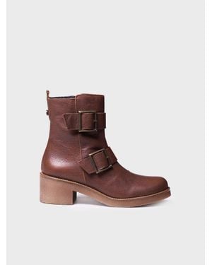 Toni Pons Leather Boot - Brown