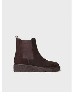Toni Pons Suede Chelsea Boot - Brown