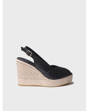 Toni Pons High Peep Toe Espadrille - Blue