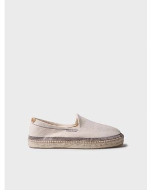 Toni Pons Embroidered Canvas Espadrille - Natural