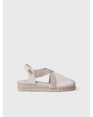Toni Pons Flat Vegan Espadrilles - Natural